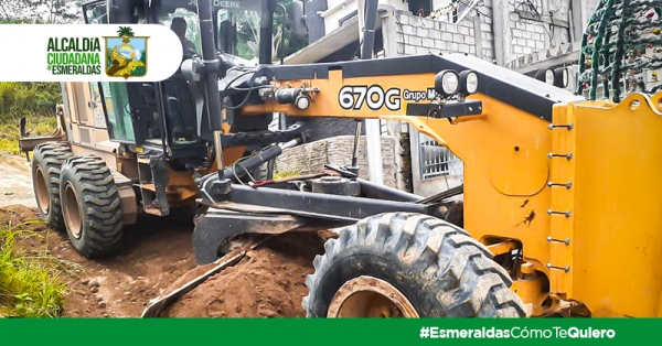 Se realiza mejoramiento vial en el barrio Vivar