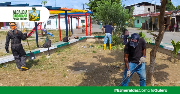 Minga de limpieza en San Mateo