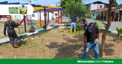 Minga de limpieza en San Mateo