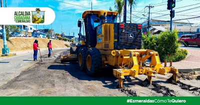 En ejecución proceso de recuperación asfáltica en Aire Libre