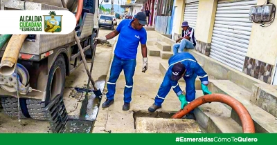 Trabajos de limpieza y mantenimiento del sistema de alcantarillado sanitario