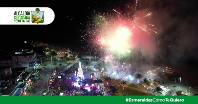 La Alcaldía realizó la noche de este viernes, el evento denominado Esmeraldas de luz