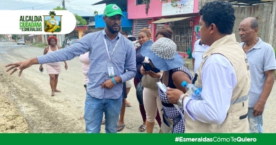 Alcaldía Ciudadana de Esmeraldas responde al llamado de los moradores del barrio San Martín de Porres Bajo