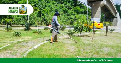 Alcaldía de Esmeraldas trabaja por una ciudad bonita