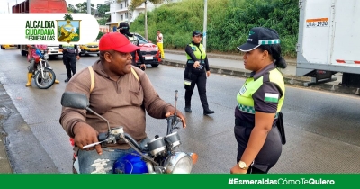 Operativo de Control de Tránsito en Urbanización Julio Estupiñán